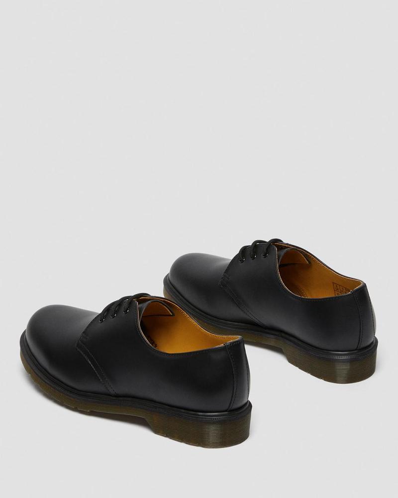 Men's Dr Martens 1461 Plain Welt Smooth Leather Oxfords Shoes Black | AU 601PJJ